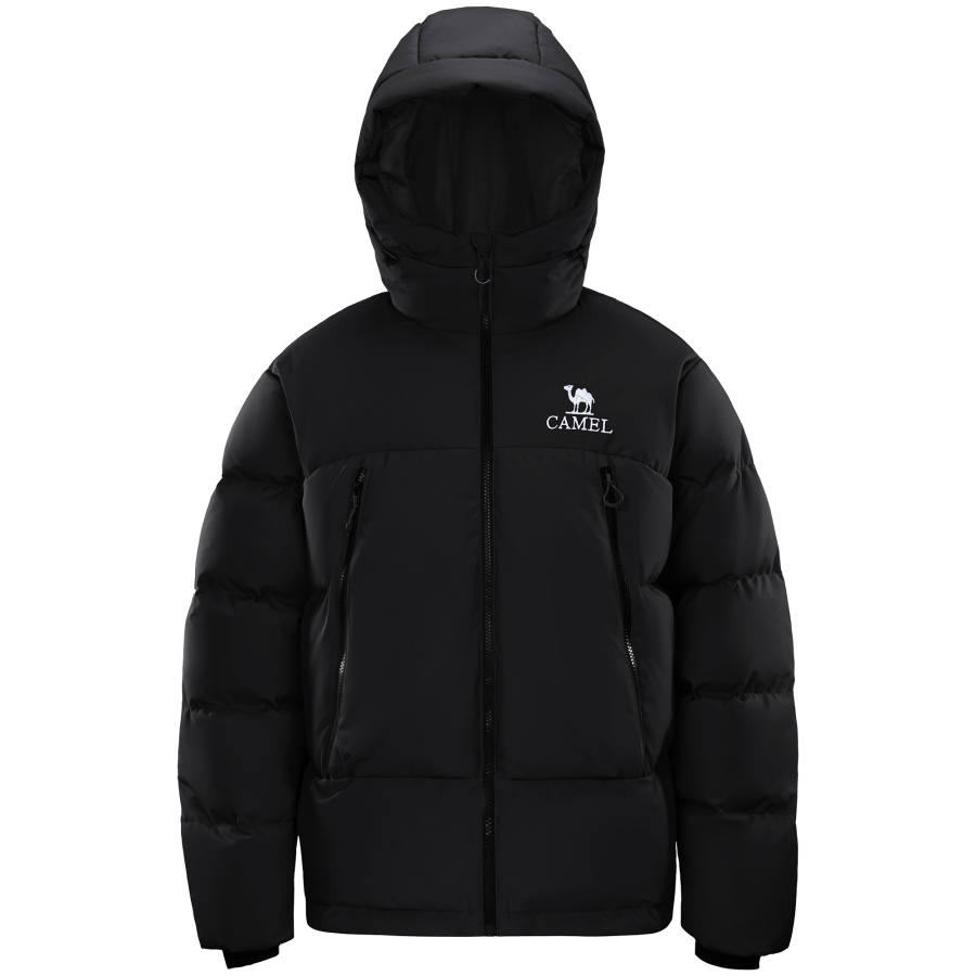CAMEL CAMEL Down Jackets Unisex Hooded Moderate Puffer Jacket