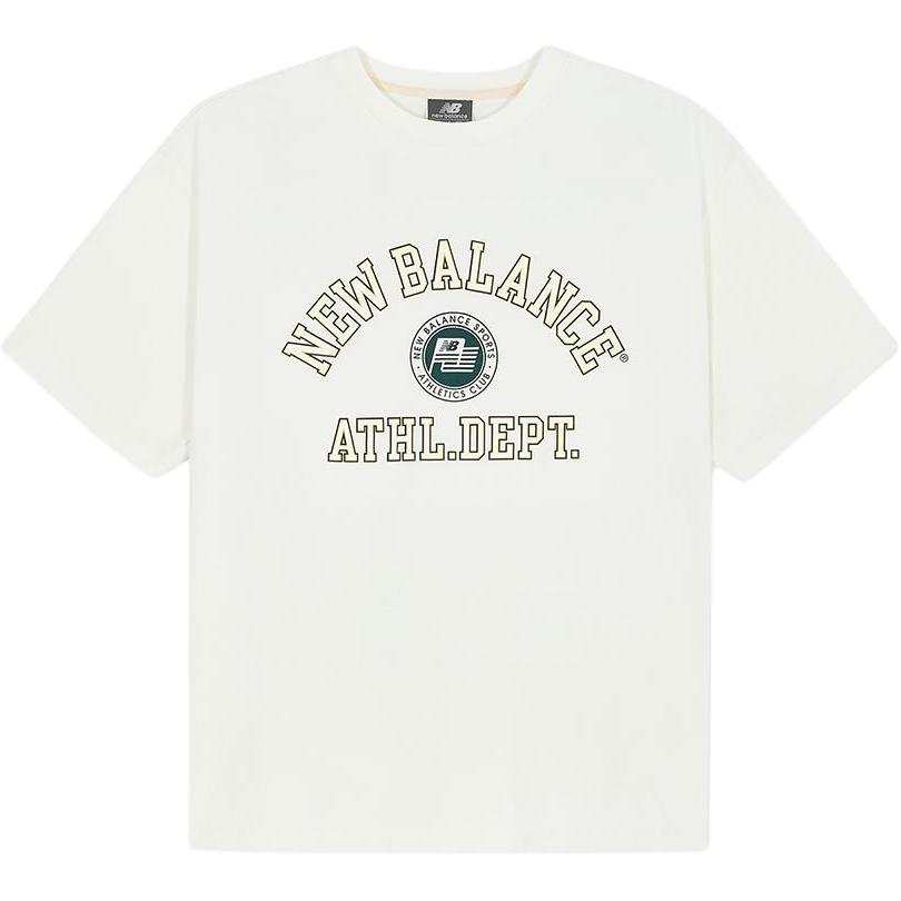 New Balance New Balance T Shirts Unisex Cream Crew Neck