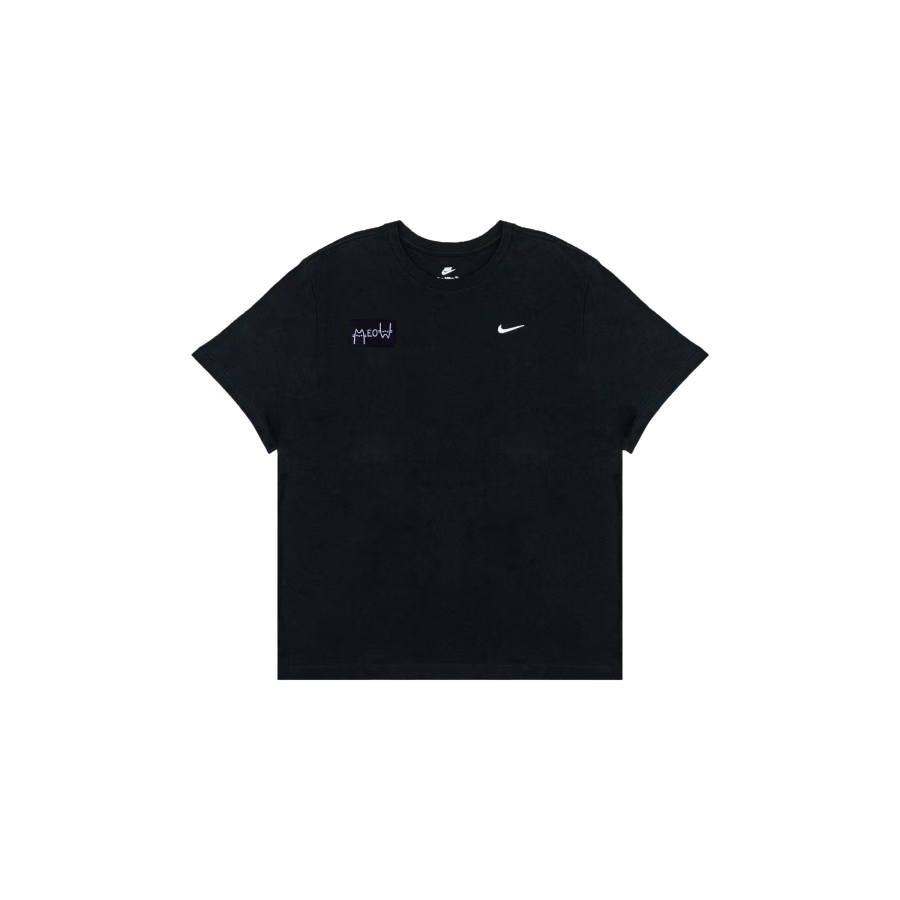 Nike Nike Sportswear T Shirts Men's Black Crew Neck Moderate Straight Fit