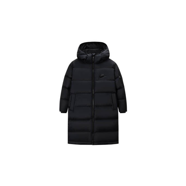 Nike Nike Down Jacket Winter Individual Comfortable Hooded Fleece Lined Thermal Pants Windproof Teenagers