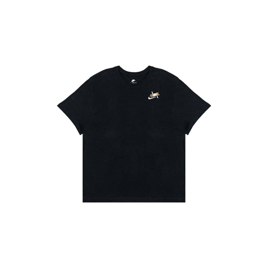 Nike Nike Sportswear T Shirts Men's Black Crew Neck Moderate Straight Fit