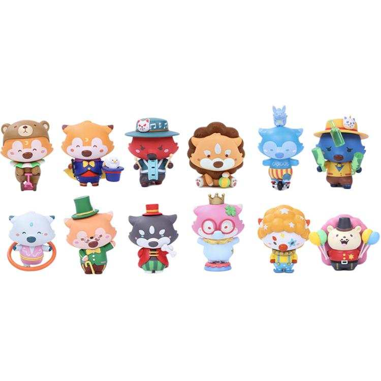 POP MART POP MART Little Fox Dream Circus Collection Mystery Boxes Single Mystery Box/Whole Box 12 Pcs