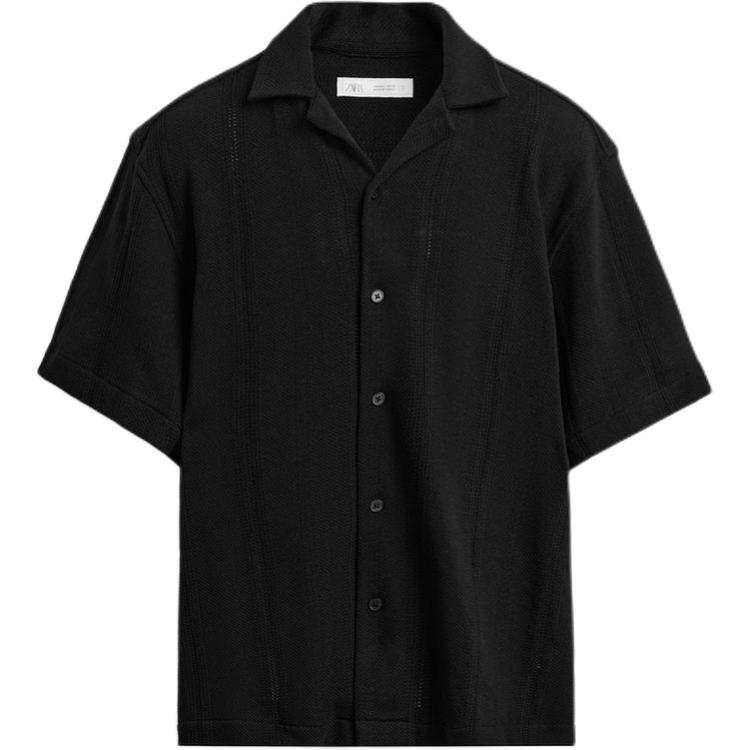 ZARA ZARA Shirts Men's Black Moderate