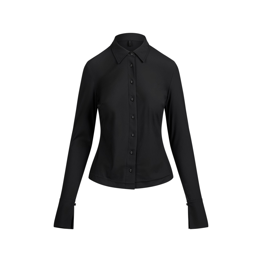 Skims FW25 CLING MATTE LONG SLEEVE BUTTON UP Shirt Women's