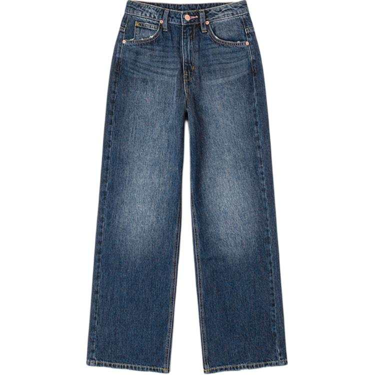 Lee Jeans Women's Dark Blue Moderate Straight Fit Pants