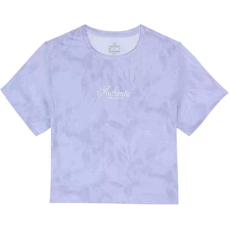 361° T Shirts Women's Blue Purple Crew Neck Moderate Straight Fit