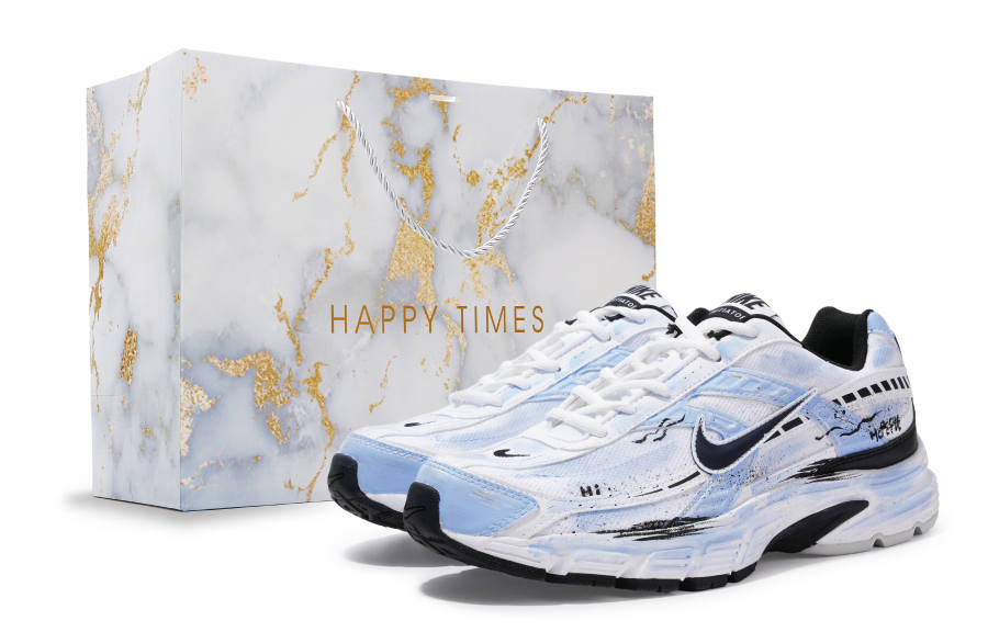 Nike Nike Initiator Abrasion Resistant Abrasion Resistant Low top City Commuting Running Shoes Men's White Blue