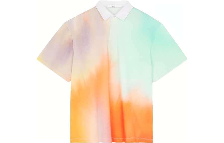Maison Kitsune abstract-print polo shirt