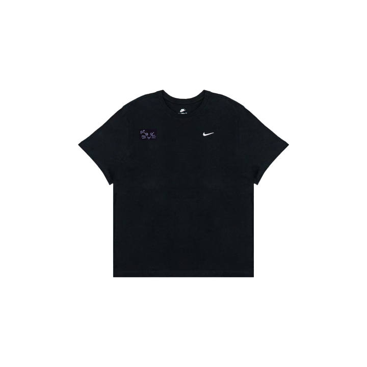 Nike Nike Sportswear T Shirts Men's Black Crew Neck Moderate Straight Fit