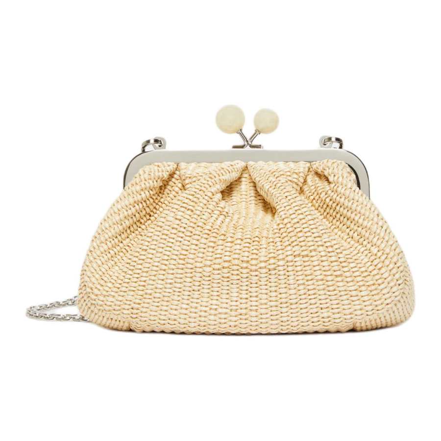 WEEKEND MaxMara Pasticcino Cotton Clutch Small Women's Milk