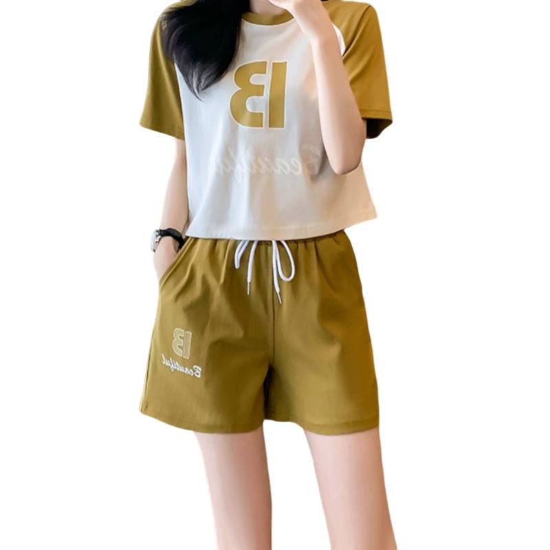 SIXUSICHOU Casual Suits Women's Crew Neck Thin