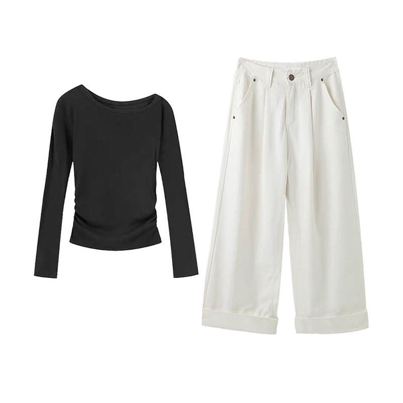 MARIE·COCO Casual Suits Women's Asymmetrical Collar Moderate