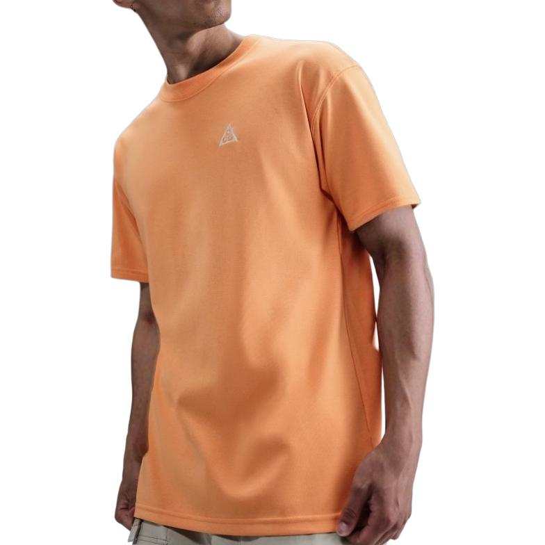 Nike Nike Clothing T Shirts Men's Orange Crew Neck