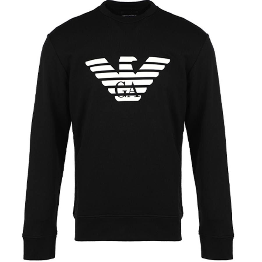 EMPORIO ARMANI Logo-print Cotton Sweatshirt