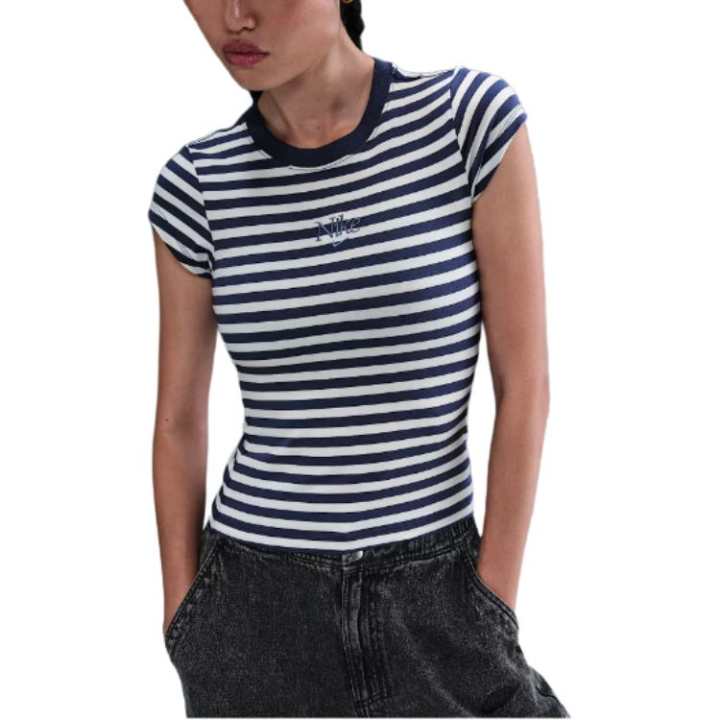 Nike Nike Clothing T Shirts Women's Midnight Marine Blue Crew Neck