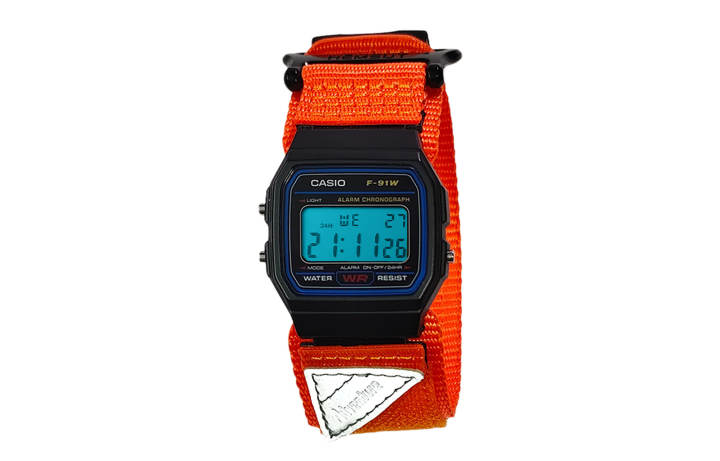 CASIO CASIO Custom Collection Quartz Movement Nylon Strap Watch Men's Watches Black Dial