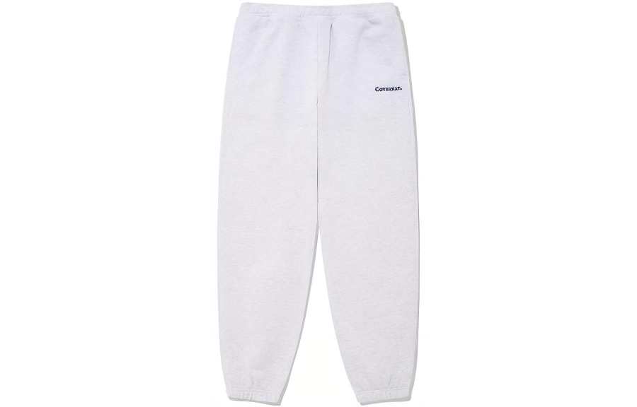 COVERNAT Knitted Sweatpants Unisex Lime Gray Moderate Cuffed Pants