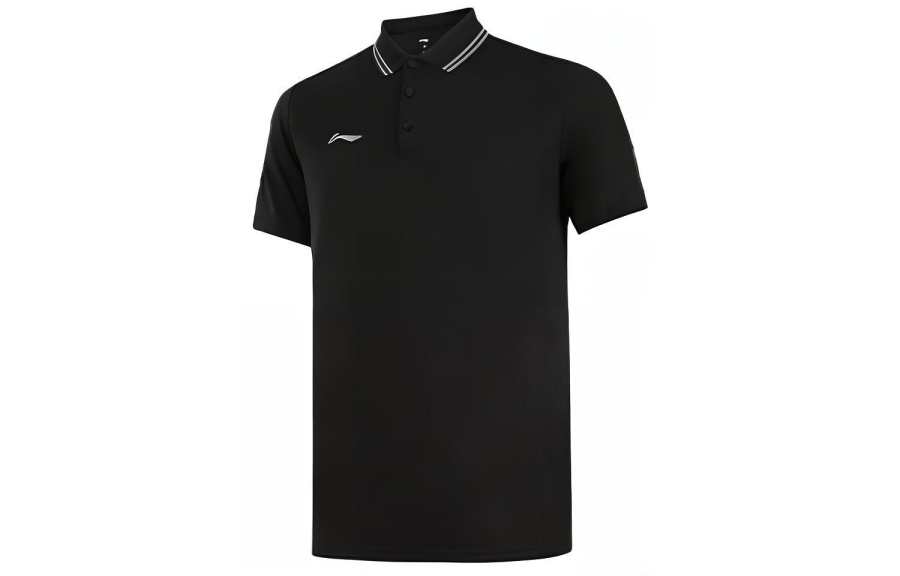 Li-Ning Li Ning Fitness Series Polo Shirts Men's Polo Collar Moderate Straight Fit