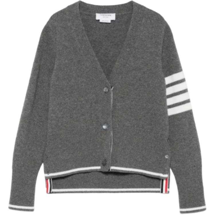THOM BROWNE Intarsia Geese 4 Bar Knitted Cardigan