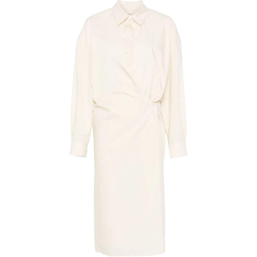 Lemaire Long Sleeved Twisted Midi Dress
