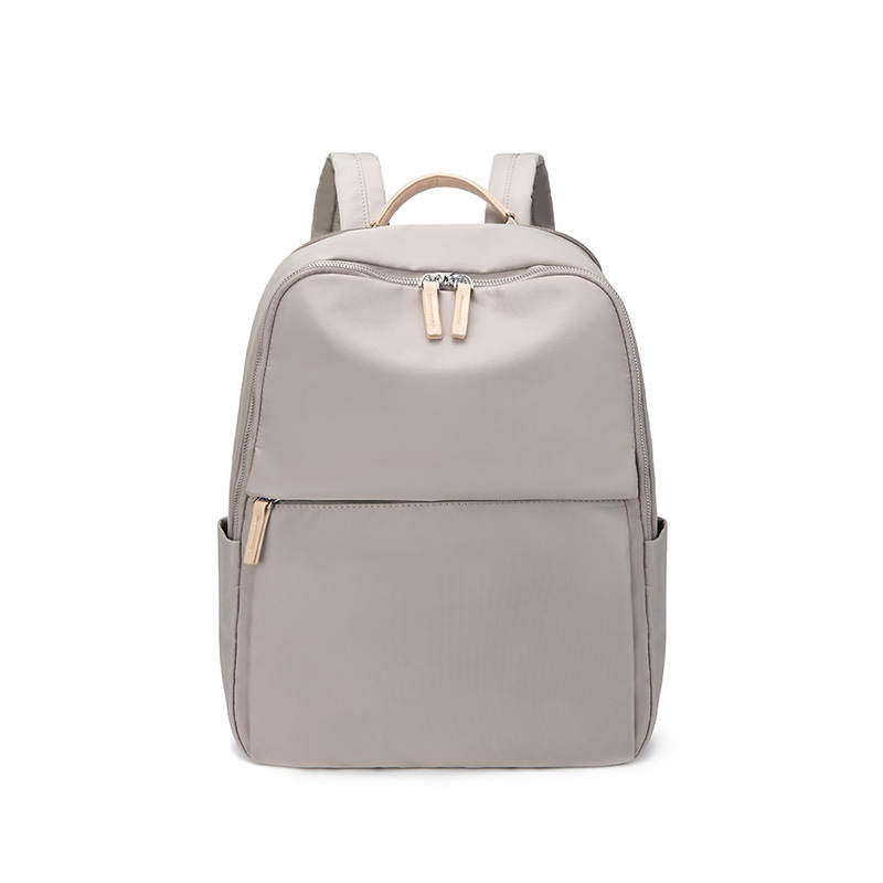 LAORENTOU Fabric Backpack Women's Classic Black/Apricot Gray
