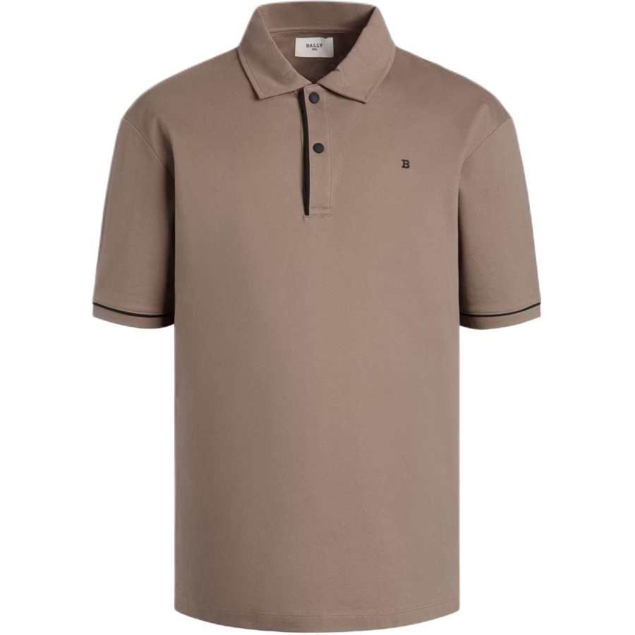 BALLY Piqué knit Cotton Polo Shirt