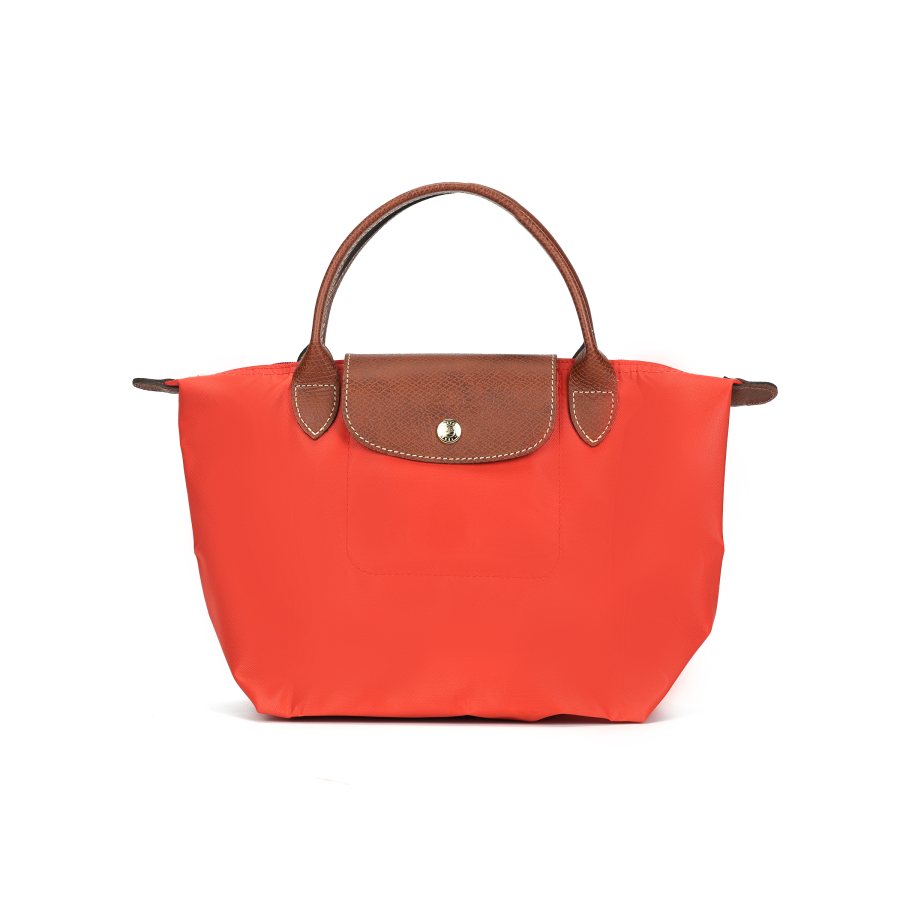 LONGCHAMP Le Pliage Recycled Canvas Dumpling Bag Handbag Small Women's Tomato Red
