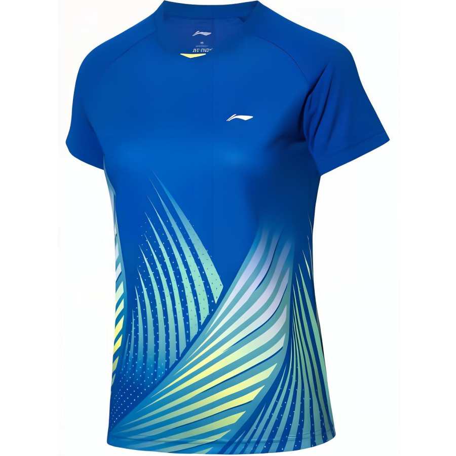 Li-Ning Li Ning Badminton Collection T Shirt Women's Crystal Blue