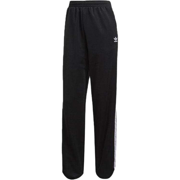 Adidas Originals Casual Pants Women's Black Moderate Straight Fit Pants