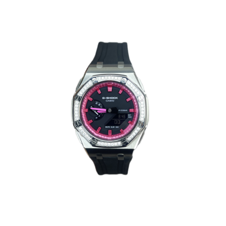 CASIO CASIO Custom Collection GA2100 Collection Quartz Movement Fluoroelastomer Strap Watch Unisex