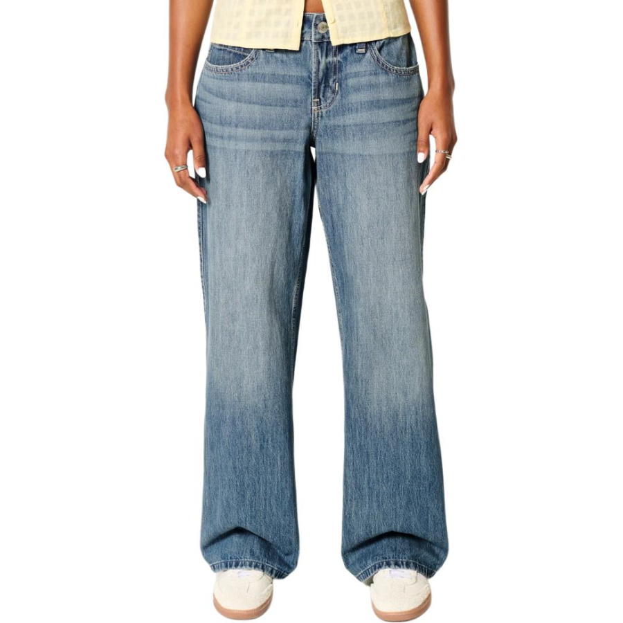 Hollister/ Jeans Women's Blue Moderate Straight Fit Pants