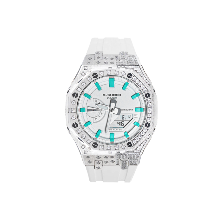 CASIO CASIO Custom Collection Quartz Movement Rubber Strap Watch Unisex White Dial