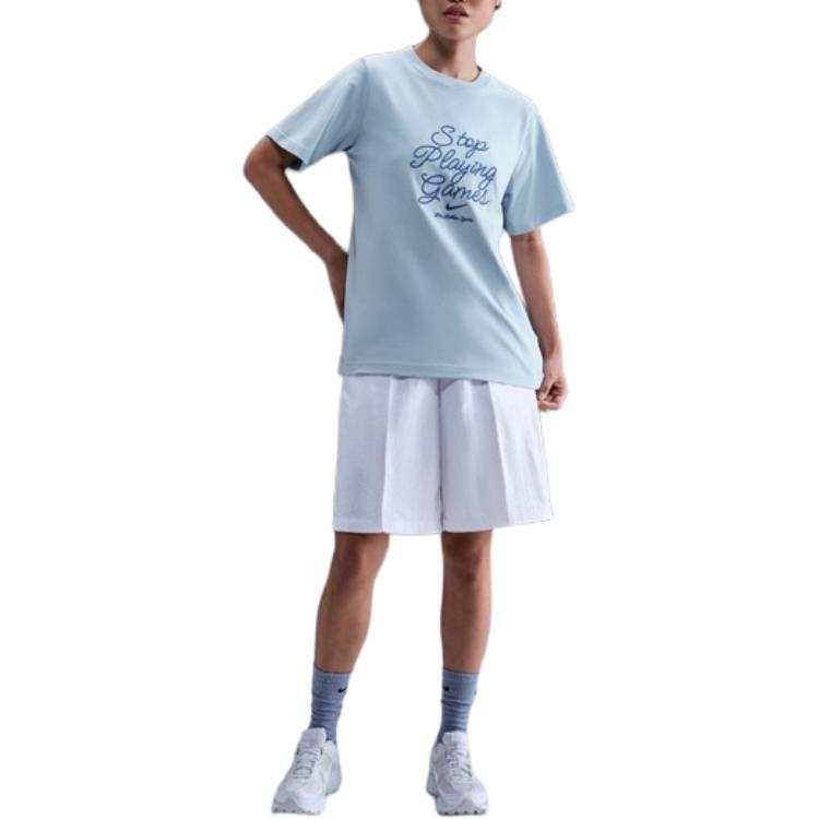 Nike Nike Clothing T Shirts Women's Light Blue Crew Neck
