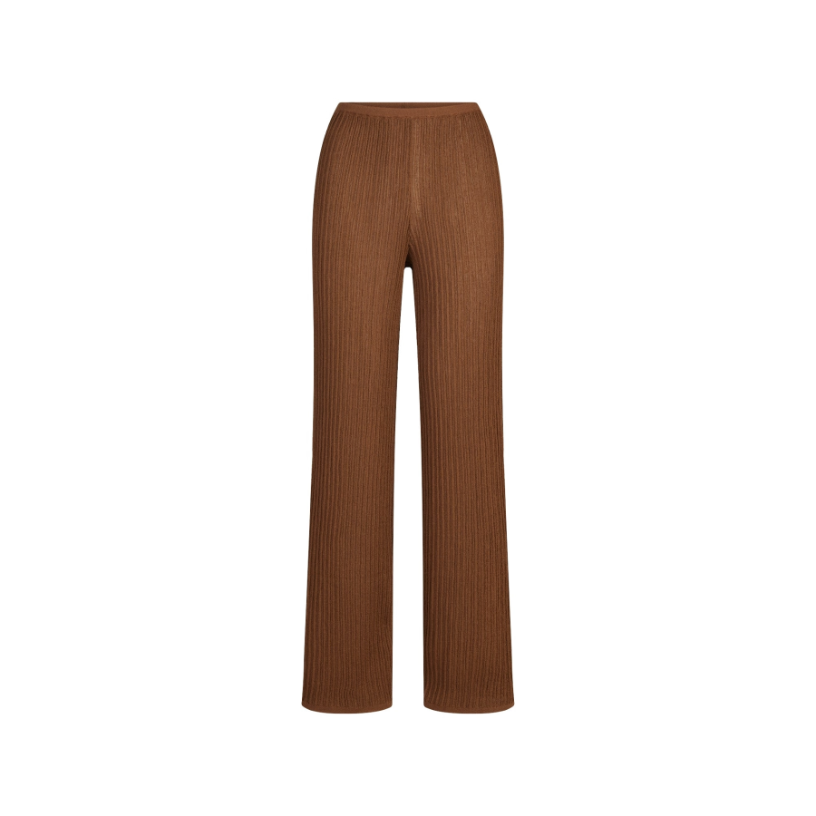 Skims FW25 SHEER KNIT STRAIGHT LEG PANT Knitted Sweatpants Women's