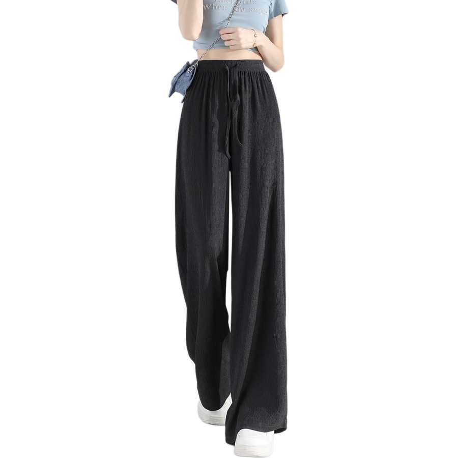 Tonlion Casual Pants Women's Thin Wide Leg Pants