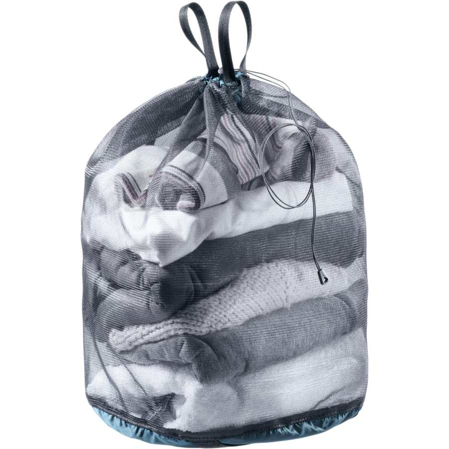 DEUTER Nylon Mesh Eyelet Fabric Travel Storage Bag Unisex Atlantic Color