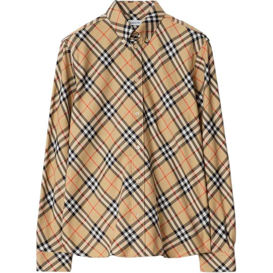 Burberry Relaxed Fit Check Flannel Shirt