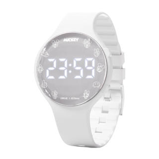 Disney Electronic Movement Silicone Strap Watch Unisex Black Dial Waterproof