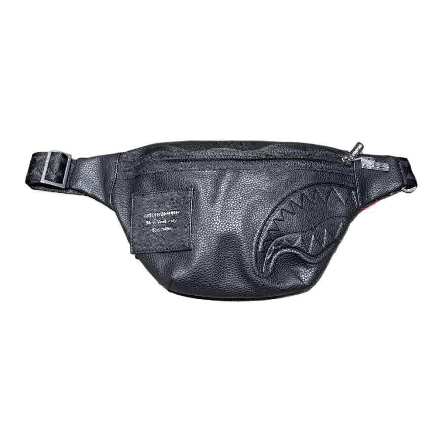 SPRAYGROUND PVC Polyvinyl Chloride Fanny Pack Unisex Black