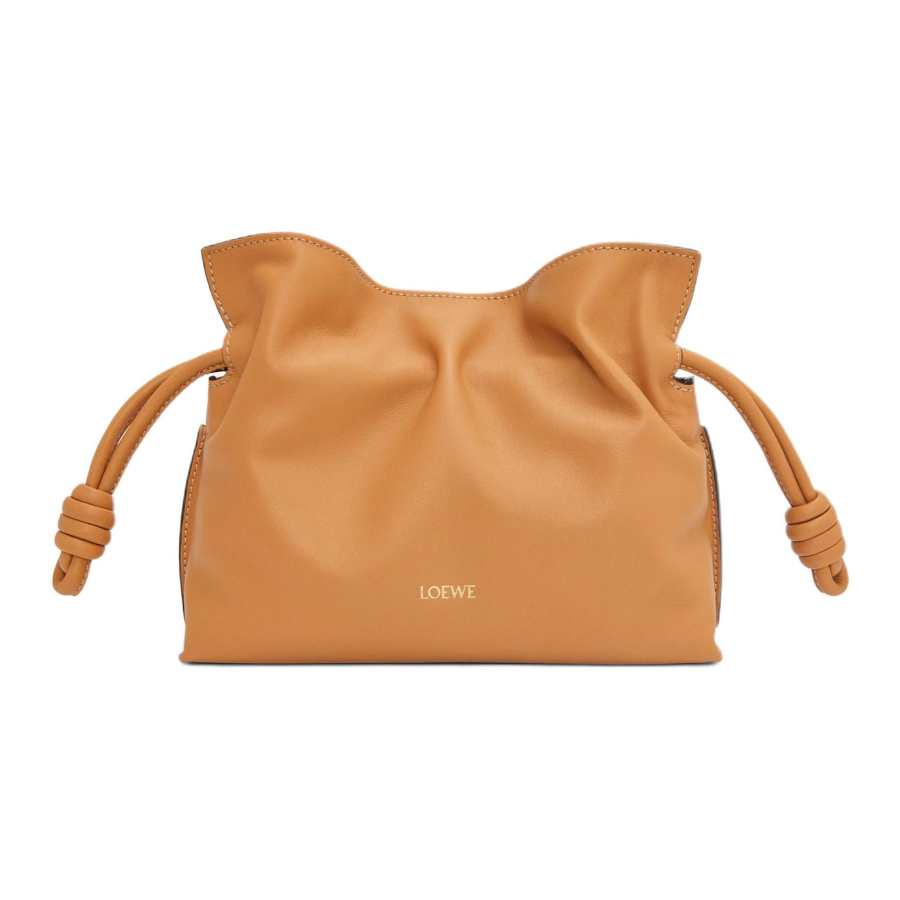 LOEWE Flamenco Nappa Cow Leather Shoulder Bag, Crossbody Bag, Clutch Mini Women's Warm Sand Yellow