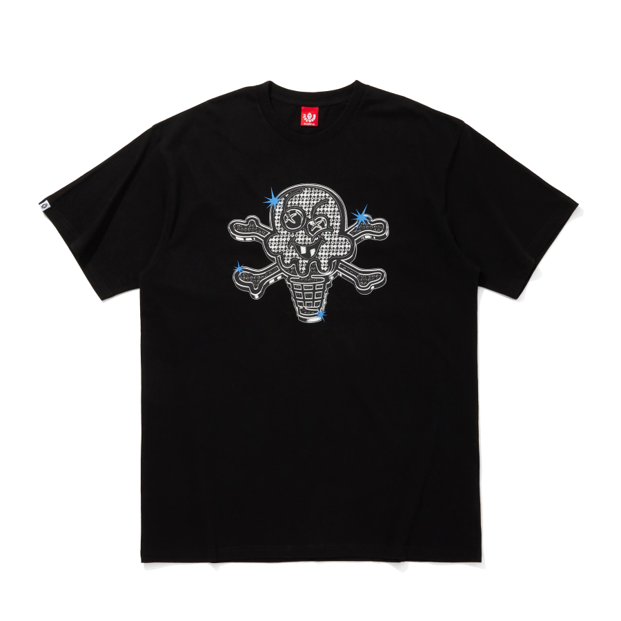 Ice Cream T Shirts Unisex Black Crew Neck