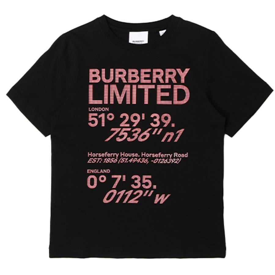 Burberry Kids T Shirts Crew Neck Moderate