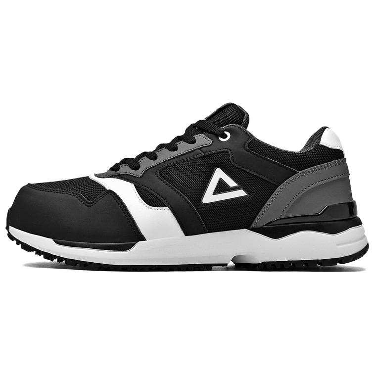 PEAK Fashion Trend Slip Resistant, Abrasion Resistant, Breathable Low top Casual Shoes Men's Black White