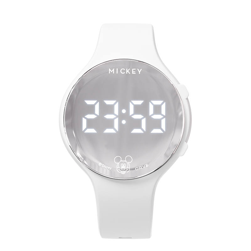 Disney Electronic Movement Silicone Strap Watch Unisex Black Dial Waterproof