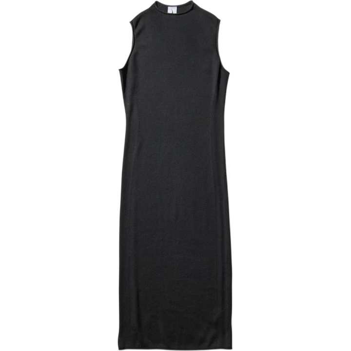 Nike Nike Clothing Sleeveless Dresses Women's Black Crew Neck Moderate Mid Length
