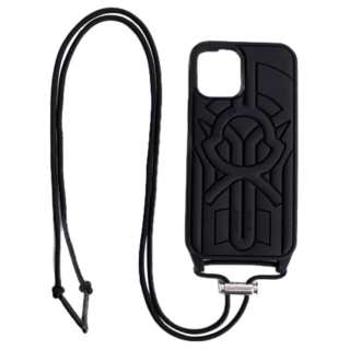 MONCLER GENIUS Silicone Cell Phone Pouch Men's Black
