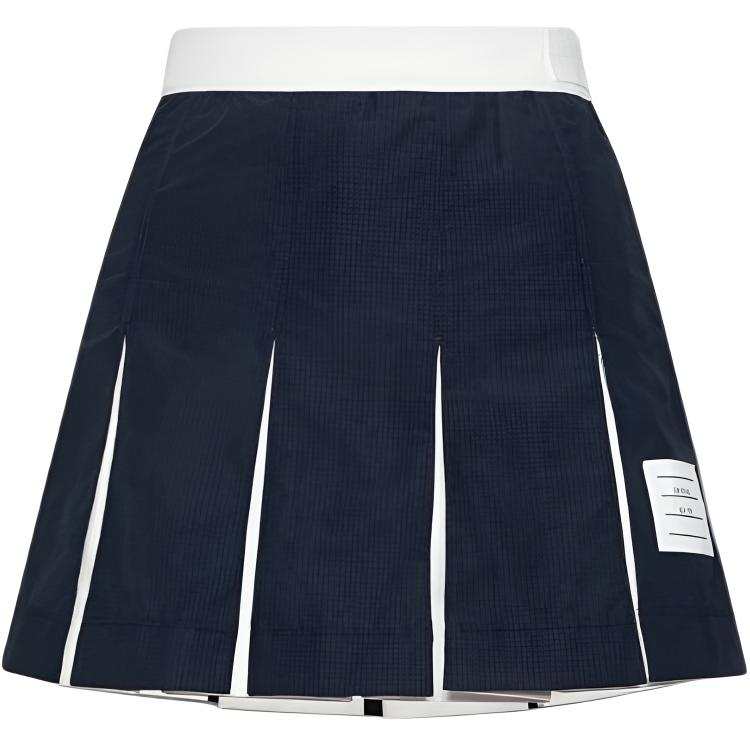 THOM BROWNE Thom Browne pleated ripstop miniskirt