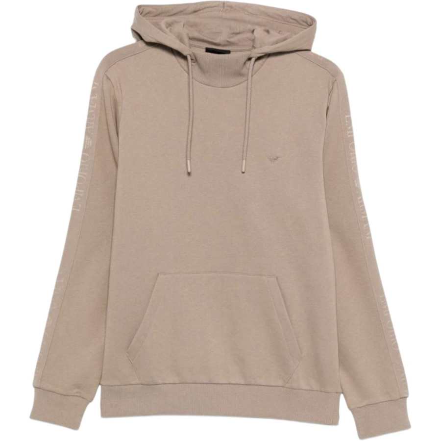 Emporio Armani embroidered-logo hoodie