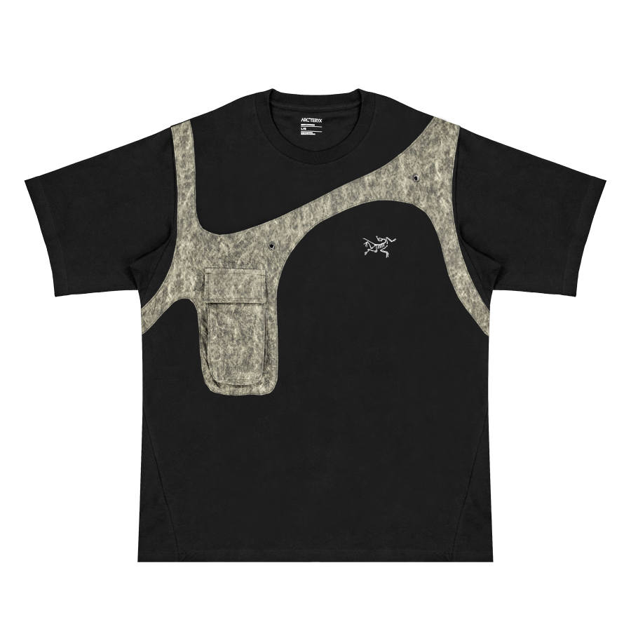 Arcteryx T Shirts Unisex Black/Black Crew Neck Thin Straight Fit