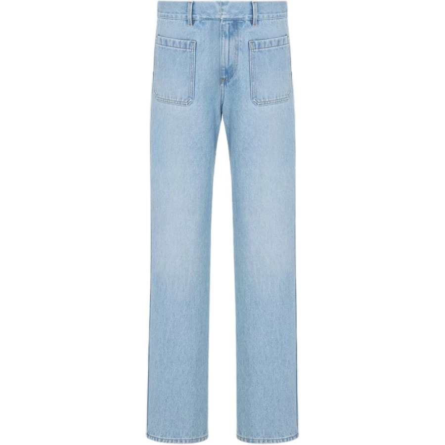 DIOR Christian DIOR Logo Patch Regular Fit Jeans